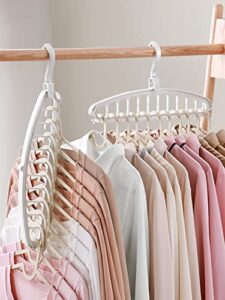 clothes hangers suit clothes hangers suit hangers 1pc rotatable porous hanger for sweaters,coat,jackets,pants,shirts,dresses spa (color : white, size : one-size)