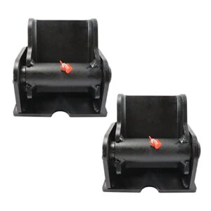 LOSTAR Pair(2) Dump Trailer Hinges - Dump Truck Trailer Dump Body Hinge Heavy Duty Greasable Weld On Solid Steel