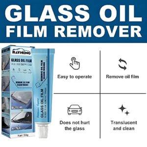 VSDNU 3 Pack Car Glass Oil Film Cleaner, Car Glass Oil Film Remover