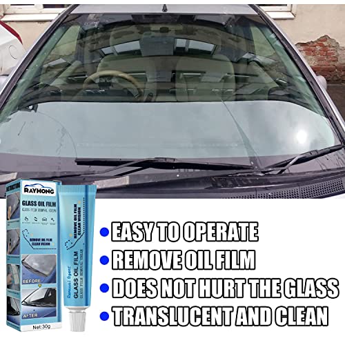 VSDNU 3 Pack Car Glass Oil Film Cleaner, Car Glass Oil Film Remover