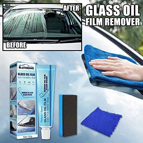 VSDNU 3 Pack Car Glass Oil Film Cleaner, Car Glass Oil Film Remover