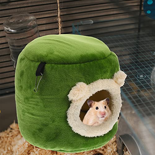 PATKAW Decor Hamster Hammock Warm Guniea Pig Bed Hamster Small Animal Huts Chinchilla Habitat Pet Cage Supplies for Gerbil Hamster Squirrel 19CM Squirrel Bunny