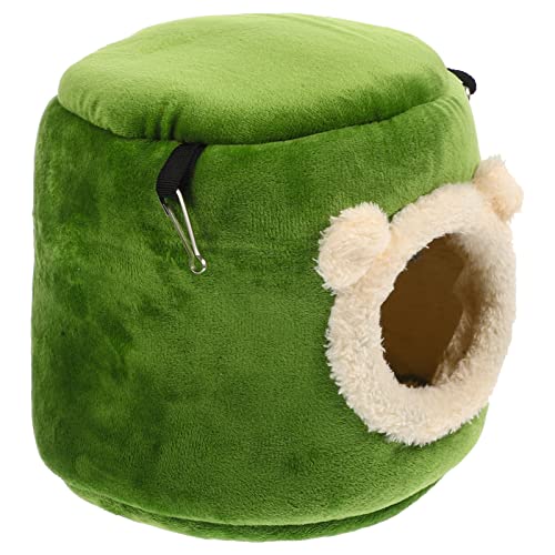 PATKAW Decor Hamster Hammock Warm Guniea Pig Bed Hamster Small Animal Huts Chinchilla Habitat Pet Cage Supplies for Gerbil Hamster Squirrel 19CM Squirrel Bunny