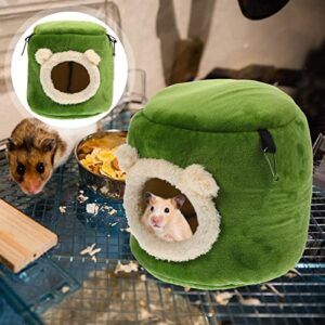 PATKAW Decor Hamster Hammock Warm Guniea Pig Bed Hamster Small Animal Huts Chinchilla Habitat Pet Cage Supplies for Gerbil Hamster Squirrel 19CM Squirrel Bunny