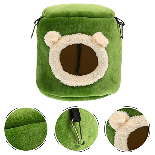 PATKAW Decor Hamster Hammock Warm Guniea Pig Bed Hamster Small Animal Huts Chinchilla Habitat Pet Cage Supplies for Gerbil Hamster Squirrel 19CM Squirrel Bunny