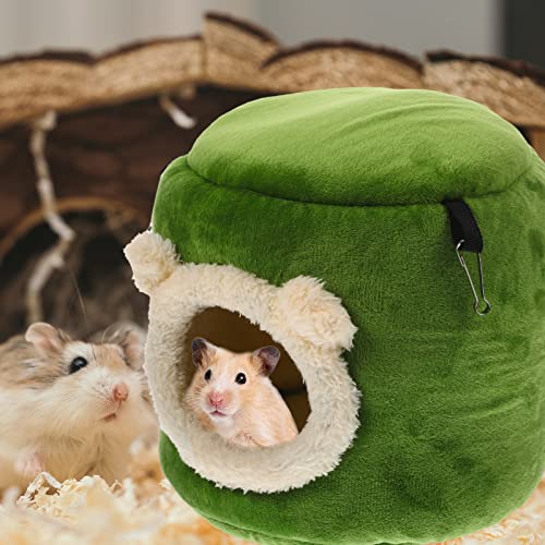 PATKAW Decor Hamster Hammock Warm Guniea Pig Bed Hamster Small Animal Huts Chinchilla Habitat Pet Cage Supplies for Gerbil Hamster Squirrel 19CM Squirrel Bunny