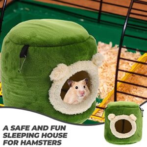 PATKAW Decor Hamster Hammock Warm Guniea Pig Bed Hamster Small Animal Huts Chinchilla Habitat Pet Cage Supplies for Gerbil Hamster Squirrel 19CM Squirrel Bunny