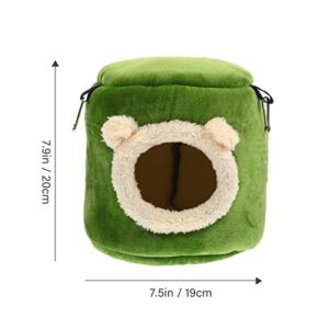 PATKAW Decor Hamster Hammock Warm Guniea Pig Bed Hamster Small Animal Huts Chinchilla Habitat Pet Cage Supplies for Gerbil Hamster Squirrel 19CM Squirrel Bunny