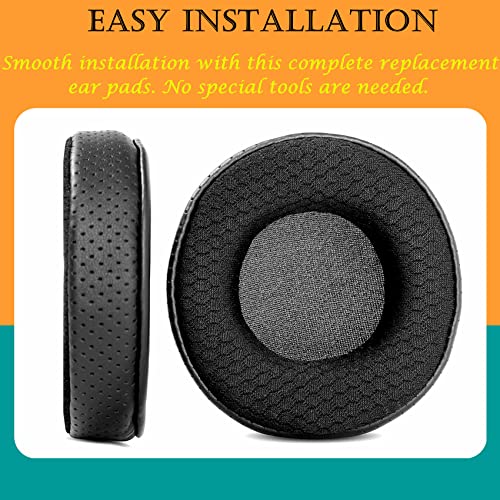 TaiZiChangQin Upgrade Ear Pads Ear Cushions Replacement Compatible with Sony MDR 7505 MDR-7505 MDR-V55 MDR V55 Headphone (Fabric Earpads Black)