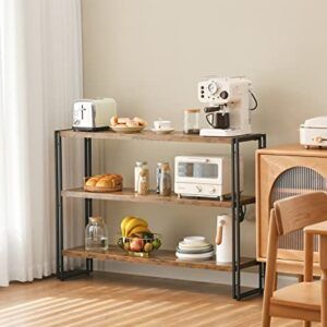 HCHQHS 3 Tier Open Bookshelf 47 Inches and 40 Inches
