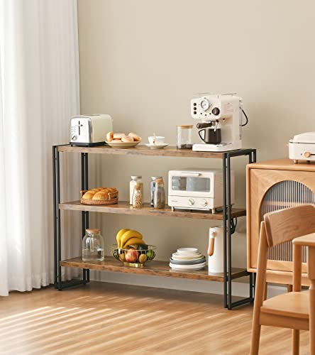 HCHQHS 3 Tier Open Bookshelf 47 Inches and 40 Inches