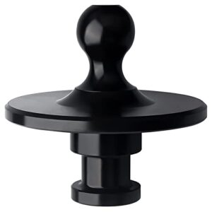 gooseneck ball adapter - fifth wheel kingpin to 2-5/16 inch gooseneck ball towing receiver adapter -black