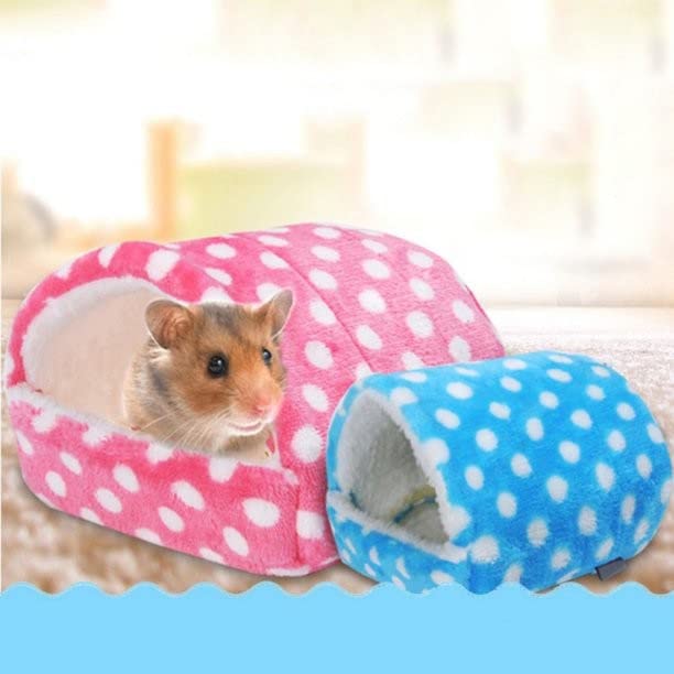 AFEIDD Hedgehog Pig Bed Accessories Cage Toys Bearded Dragon House Hamster Supplies Habitat Ferret Rabbit Fence for Garden (Pink, L)