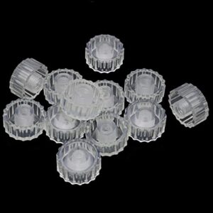 yhxixi 12pcs adjustable strong suction cup nut accessories suction cups strong suction pads with screw nuts clear hand-tightened adjustable plastic sucker holders