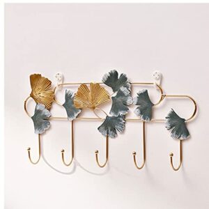 xdchlk wall hooks leaf home decor kitchen accessories strong adhesive hook key hook home decoration wall ( color : gray , size : 43*22*5.5cm )