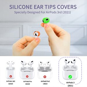 (5 Pairs) for AirPods 3 Ear Tips Covers, Silicone Anti-Slip Ear Covers Accessories Compatible with AirPods 3rd Generation 2021