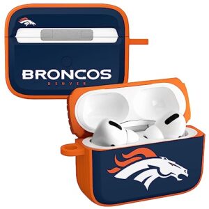 game time denver broncos hdx case cover compatible with apple airpods pro 1 & 2 (classic)