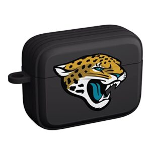 game time jacksonville jaguars silicone hdx case cover compatible with apple airpods pro 1 & 2 (classic black)