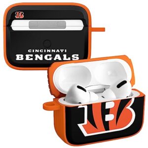 game time cincinnati bengals hdx case cover compatible with apple airpods pro 1 & 2 (classic)