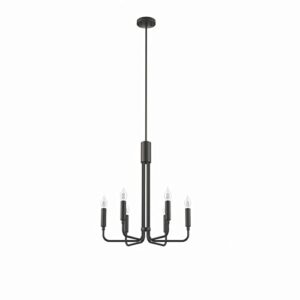 Modway Rekindle 6-Light Chandelier in Black