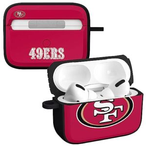 game time san francisco 49ers hdx case cover compatible with apple airpods pro 1 & 2 (classic)