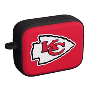 GAME TIME Kansas City Chiefs Silicone HDX Case Cover Compatible with Apple AirPods Pro 1 & 2 (Classic Black)