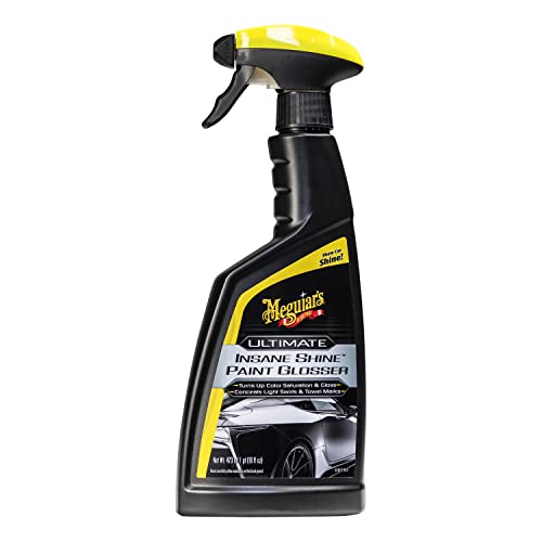 Meguiar's Ultimate Insane Shine Paint Glosser - Spray Gloss Enhancer That Gives an Amazing High Gloss Finish for Your Paint - 16 Oz Spray