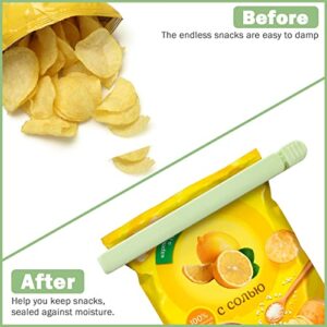 20pcs Plastic Sealing Clips, TACYKIBD Chips Clips Bag Clips Food Clips for Food and Snack Bag, Food Fresh Keeping Chips Bag Clip Clamp Sealer for Food Kitchen Home Packages (5.9 in, 4.7 in)