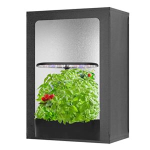 reetsing small grow tent for aerogarden,hydroponics growing system indoor grow tent,18.9"x13.7"x20.8"high reflective mylar for hydroponics indoor plant