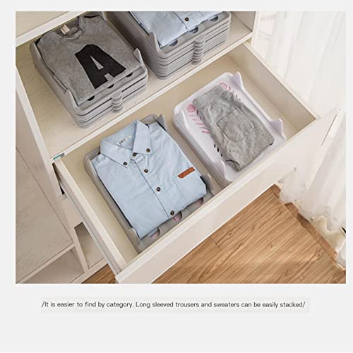 HIDDIT Lazy Folding Board Multi-Functional Folding Board Clothes Sweater Storage Folding Board Folding Clothes Artifact (Color : Gray, Size : One Small)