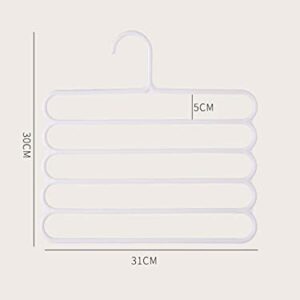 Clothes Hangers Suit Clothes Hangers Suit Hangers 1pc Multifunction Pants Hanger for Sweaters,Coat,Jackets,Pants,Shirts,Dresses Spa (Color : White, Size : One-Size)