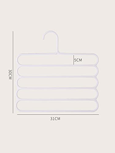 Clothes Hangers Suit Clothes Hangers Suit Hangers 1pc Multifunction Pants Hanger for Sweaters,Coat,Jackets,Pants,Shirts,Dresses Spa (Color : White, Size : One-Size)