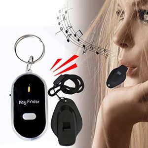 SolwDa Smart Key Finder - LED Light Torch Remote Sound Control Lost Key Finder - Portable Key Chain Flash Light for Elderly Find Keys Keychain Wallet Outdoor - Easy to Use Key Locator Device