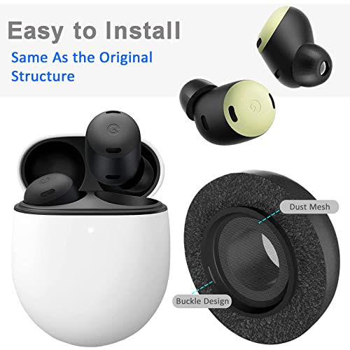 (3 Pairs) Miimall Compatible for Google Pixel Buds Pro Ear Tips, Soft Replacement Memory Foam Tips for Google Pixel Bud Pro 2022, Pixel Buds Pro Foam Tips Accessories