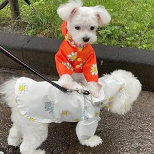 Dog Raincoat Pet Waterproof Clothes Puppy Rain Jacket Stylish Water Resistant Premium Dogs Raincoats Poncho for Small Medium Large Dog Rainwear (XX-Large, Orange)
