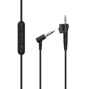 kwmobile Headphone Cable for Bose Around Ear AE2 / Around Ear AE2i / AEII - 150cm Replacement Cord with Microphone + Volume Control - Black