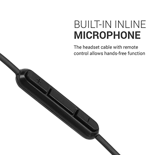kwmobile Headphone Cable for Bose Around Ear AE2 / Around Ear AE2i / AEII - 150cm Replacement Cord with Microphone + Volume Control - Black