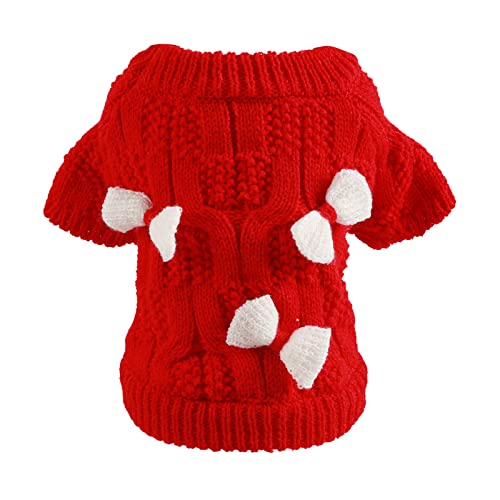 Dog Shirt for Small Dogs Girl Pet Christmas Sweater Holiday Puppy Costume Sweater Pet Clothes