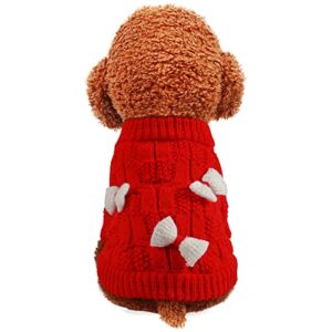 Dog Shirt for Small Dogs Girl Pet Christmas Sweater Holiday Puppy Costume Sweater Pet Clothes