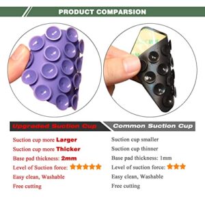 DGBGoo 5 PCS Suction Phone Case Adhesive Silicone Suction Cup Phone Holder Case for Hand Mobile Devices Mount (5 Colors)