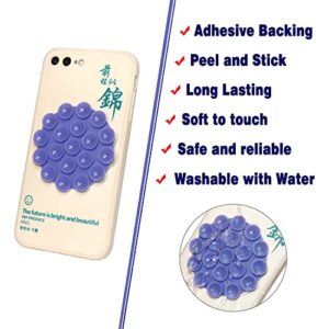 DGBGoo 5 PCS Suction Phone Case Adhesive Silicone Suction Cup Phone Holder Case for Hand Mobile Devices Mount (5 Colors)