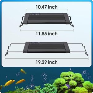 Gamalta Aquarium Light, 14W 24/7 Natural Mode - Sunrise/Daylight/Moonlight Mode and Custom Mode with Expandable Bracket, Adjustable Timer and 7 Color Brightness for 12~18IN Fish Tank