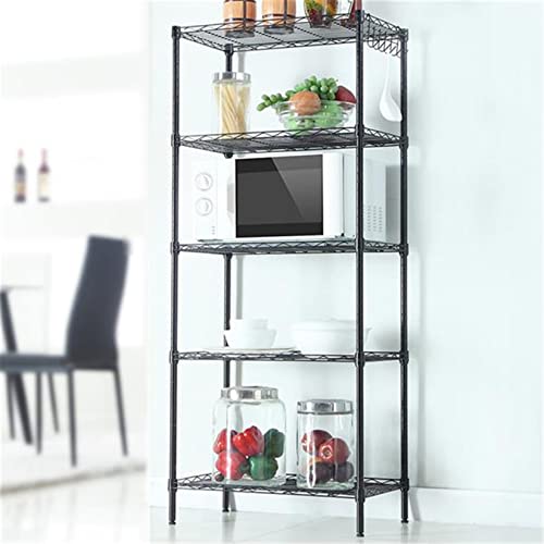 Changeable Assembly Floor Standing Carbon Steel Storage Rack Black