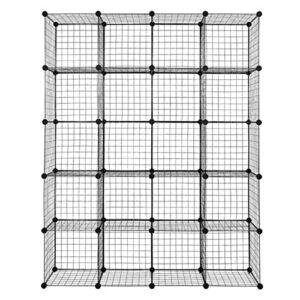 20-cube organizer cube storage shelves steel organizer bookcase