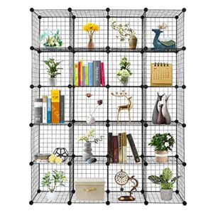 20-Cube Organizer Cube Storage Shelves Steel Organizer Bookcase