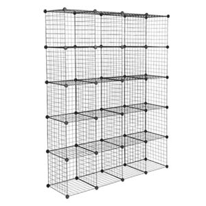 20-Cube Organizer Cube Storage Shelves Steel Organizer Bookcase