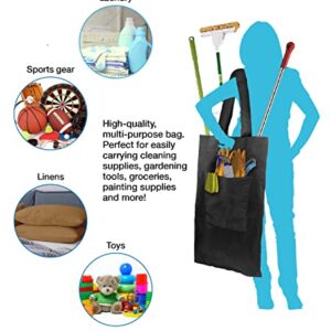 Over-the-Shoulder Multipurpose Extra Large Waterproof Laundry Storage Utility Bag, Caddy, Hamper