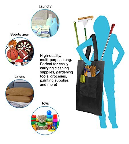 Over-the-Shoulder Multipurpose Extra Large Waterproof Laundry Storage Utility Bag, Caddy, Hamper