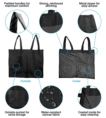 Over-the-Shoulder Multipurpose Extra Large Waterproof Laundry Storage Utility Bag, Caddy, Hamper