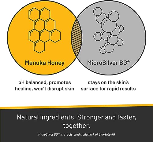 Absorbine Silver Honey Rapid Ear Care Vet Strength Ear Cleaner + Infection Treatment, 10-Day Regimen for 1 Ear, Safe for Dogs, Cats & All Animals, Medical Grade Manuka Honey & MicroSilver BG